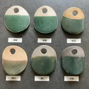 18800 Grön, halvmatt glasyr 1kg