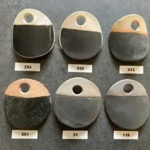 79082 Svart/Grön, halvblank glasyr 1kg