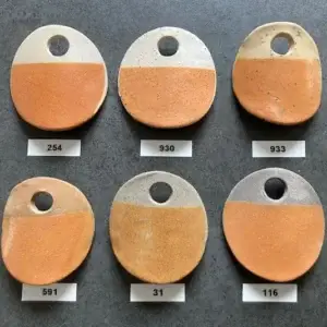 19500 Orange, halvmatt glasyr 1kg