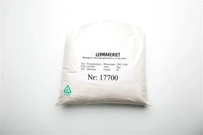 17700 Lila/Blå, halvmatt glasyr 1kg - Bild 2